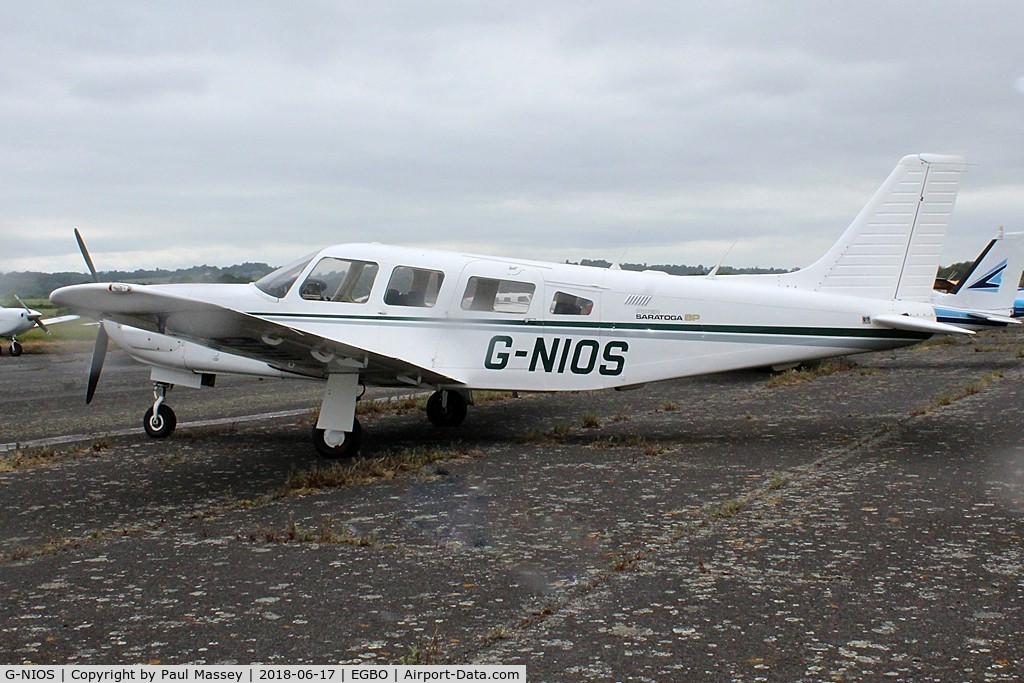 G-NIOS, 1985 Piper PA-32R-301 Saratoga SP C/N 32R-8513004, Project Propeller Day. Ex:-N43812,N165DX,N4381Z.