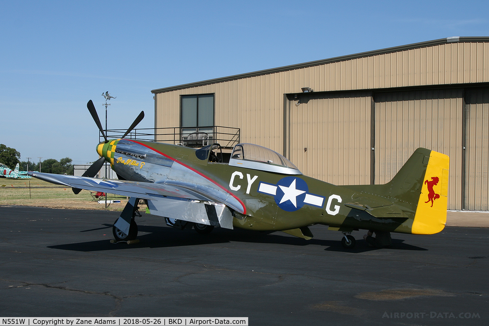 N551W, 1943 North American P-51D Mustang C/N 109-28618, At the 2018 Breckenridge Airshow