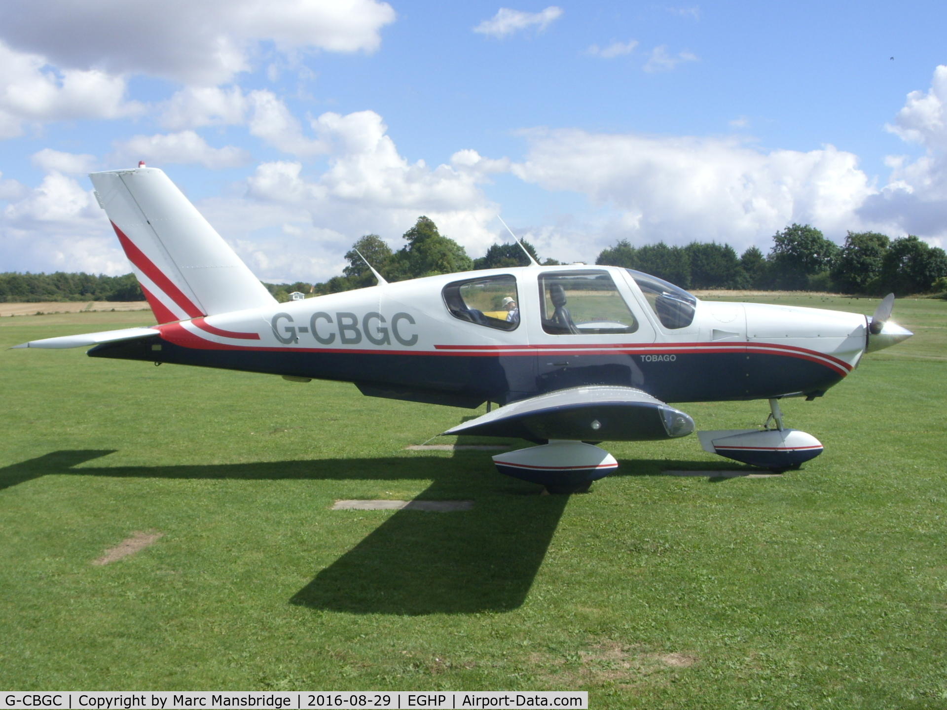 G-CBGC, 1993 Socata TB-10 Tobago C/N 1584, Visiting Popham airfield EGHP