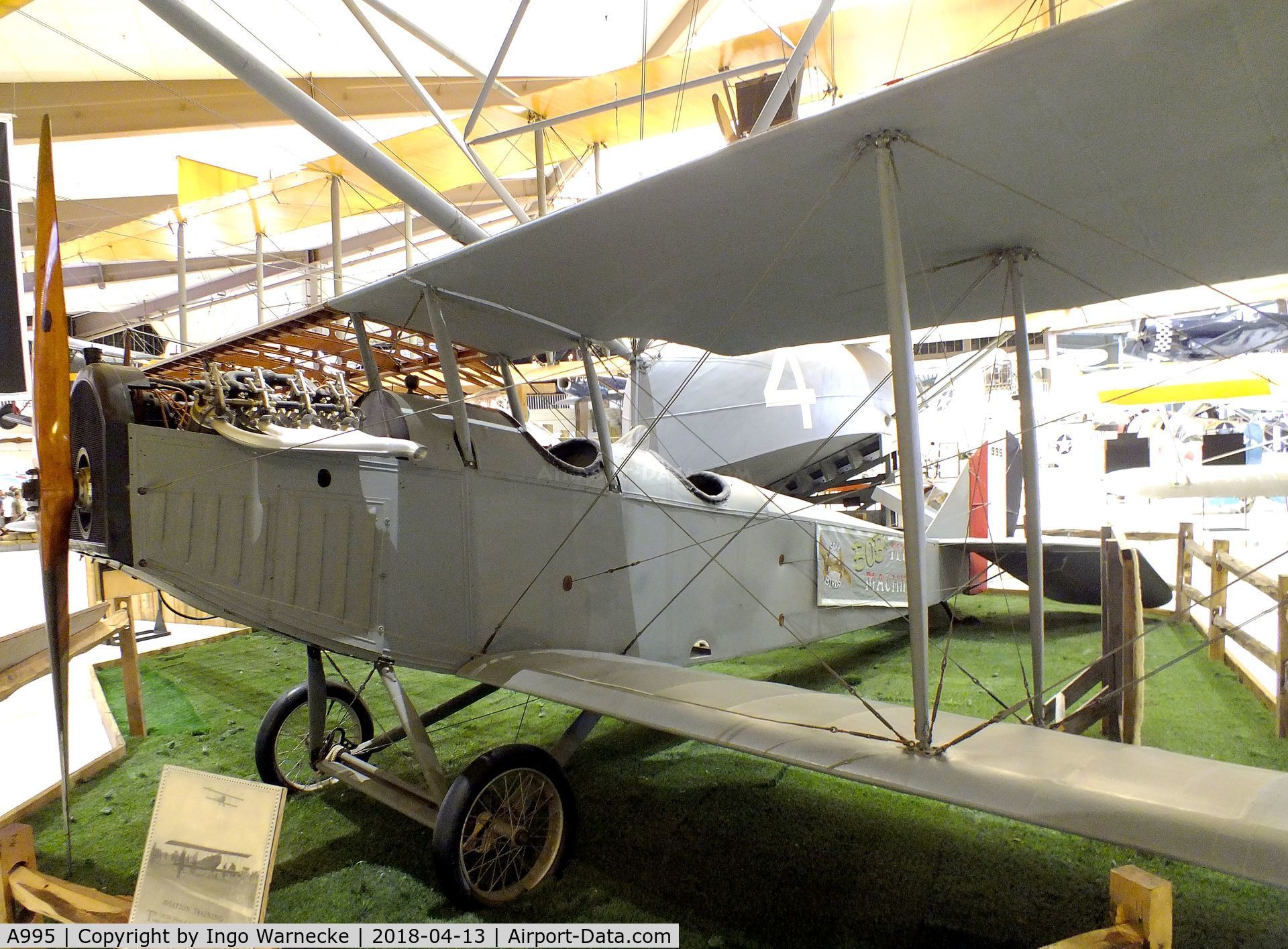 A995, 1918 Curtiss JN-4D Jenny C/N Not found A995, Curtiss JN-4D 'Jenny' at the NMNA, Pensacola FL