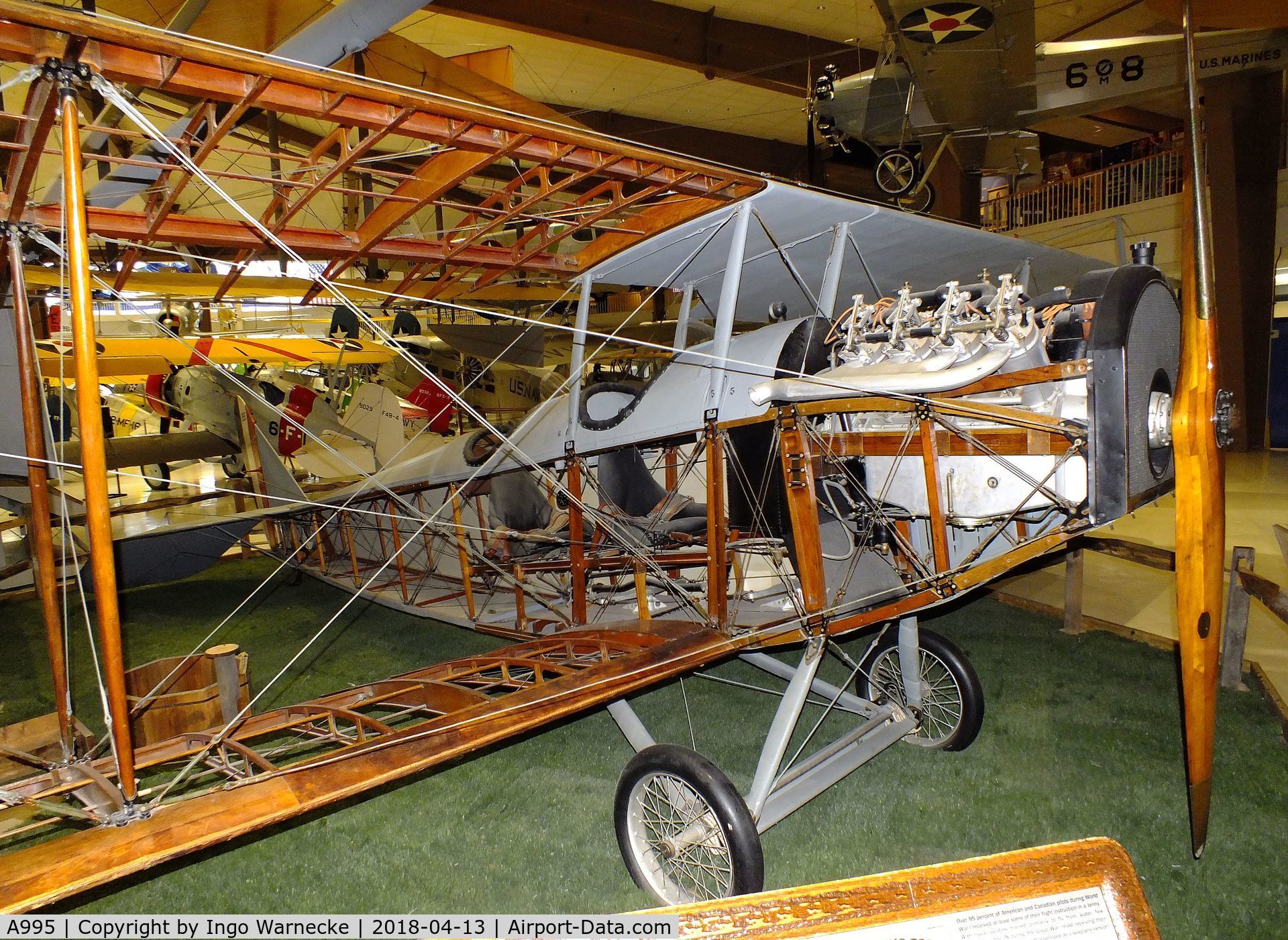 A995, 1918 Curtiss JN-4D Jenny C/N Not found A995, Curtiss JN-4D 'Jenny' at the NMNA, Pensacola FL