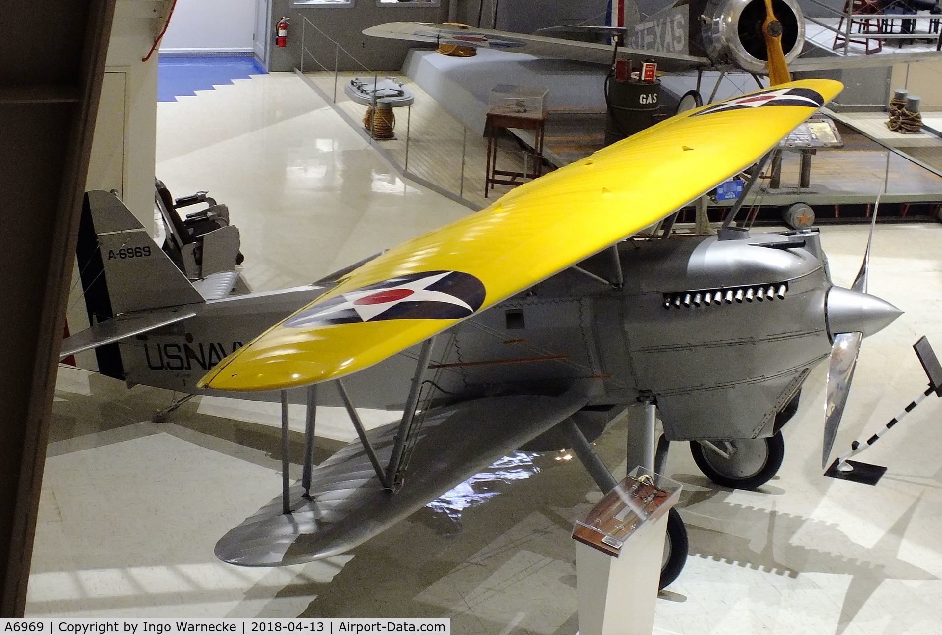 A6969, 1925 Curtiss F6C-1 Hawk C/N 60, Curtiss F6C-1 Hawk at the NMNA, Pensacola FL