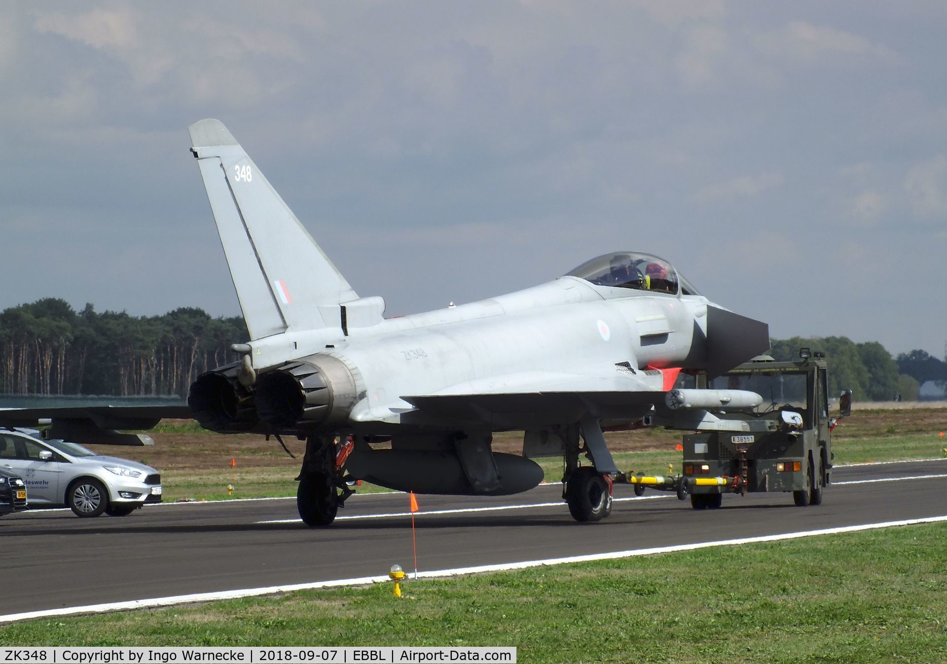 ZK348, Eurofighter EF-2000 Typhoon FGR.4 C/N BS109/396, Eurofighter EF2000 Typhoon FGR4 of the RAF at the 2018 BAFD spotters day, Kleine Brogel airbase