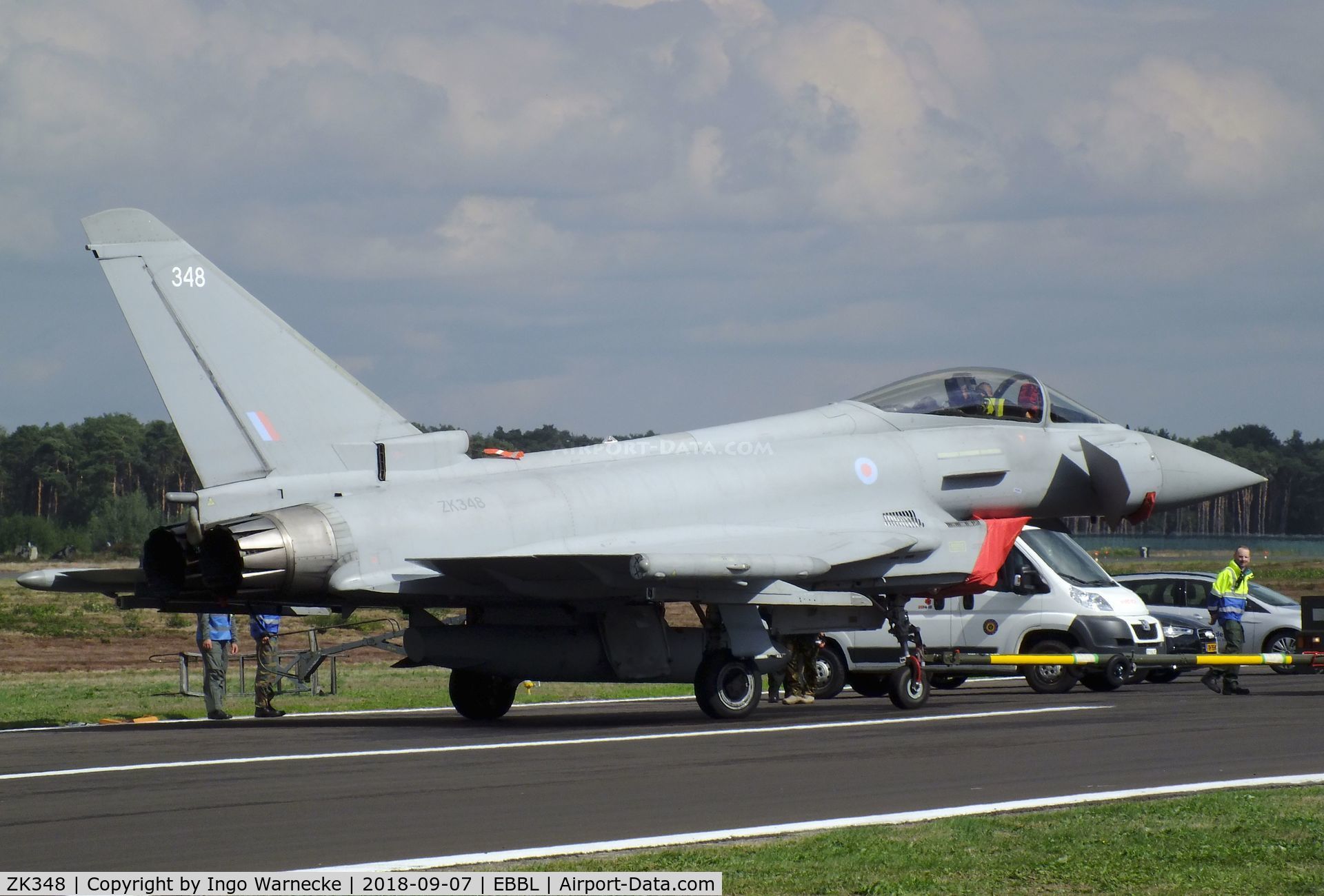 ZK348, Eurofighter EF-2000 Typhoon FGR.4 C/N BS109/396, Eurofighter EF2000 Typhoon FGR4 of the RAF at the 2018 BAFD spotters day, Kleine Brogel airbase