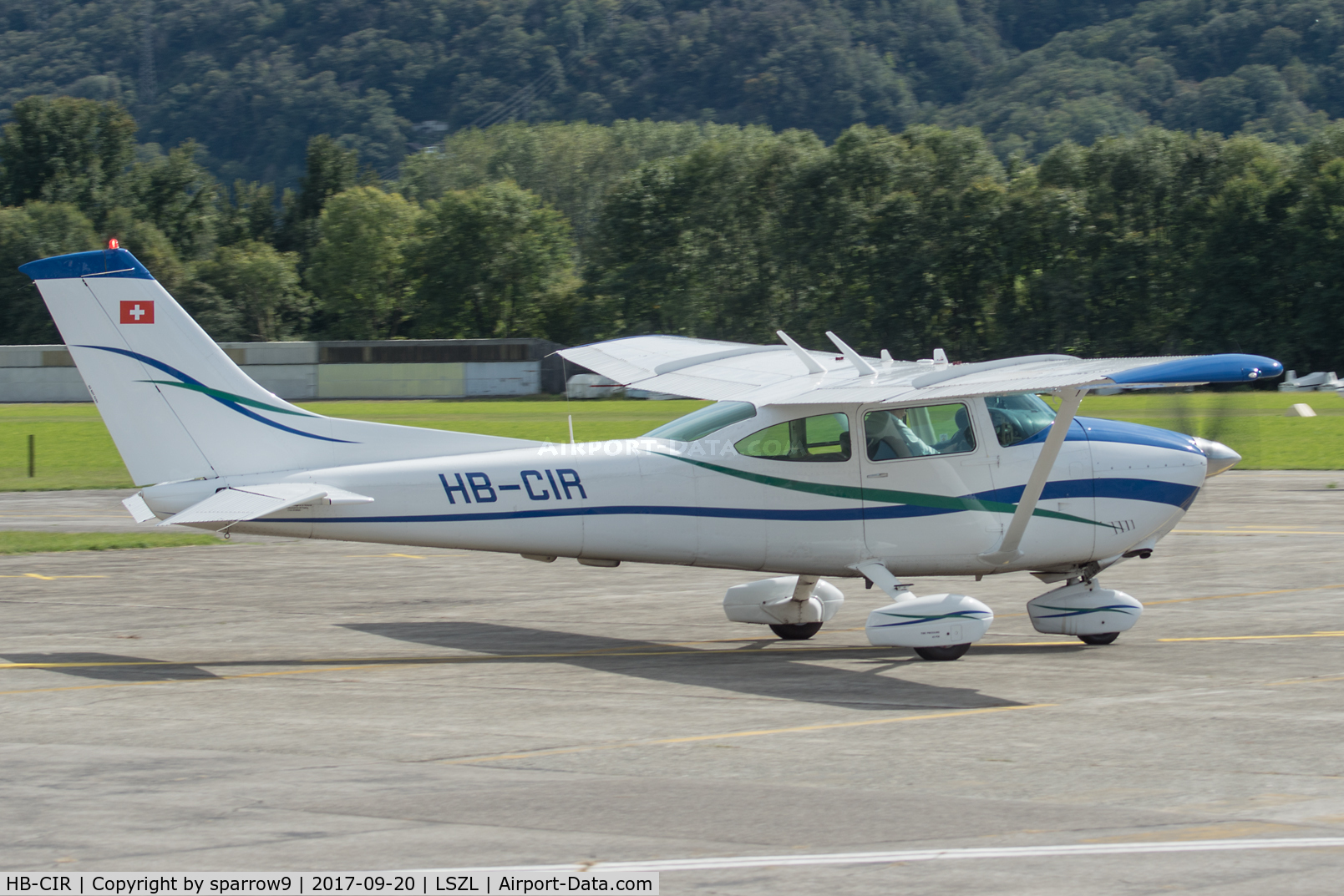 HB-CIR, 1978 Cessna 182Q Skylane C/N 182-66647, New paint. At Locarno-Magadino, civ. side.