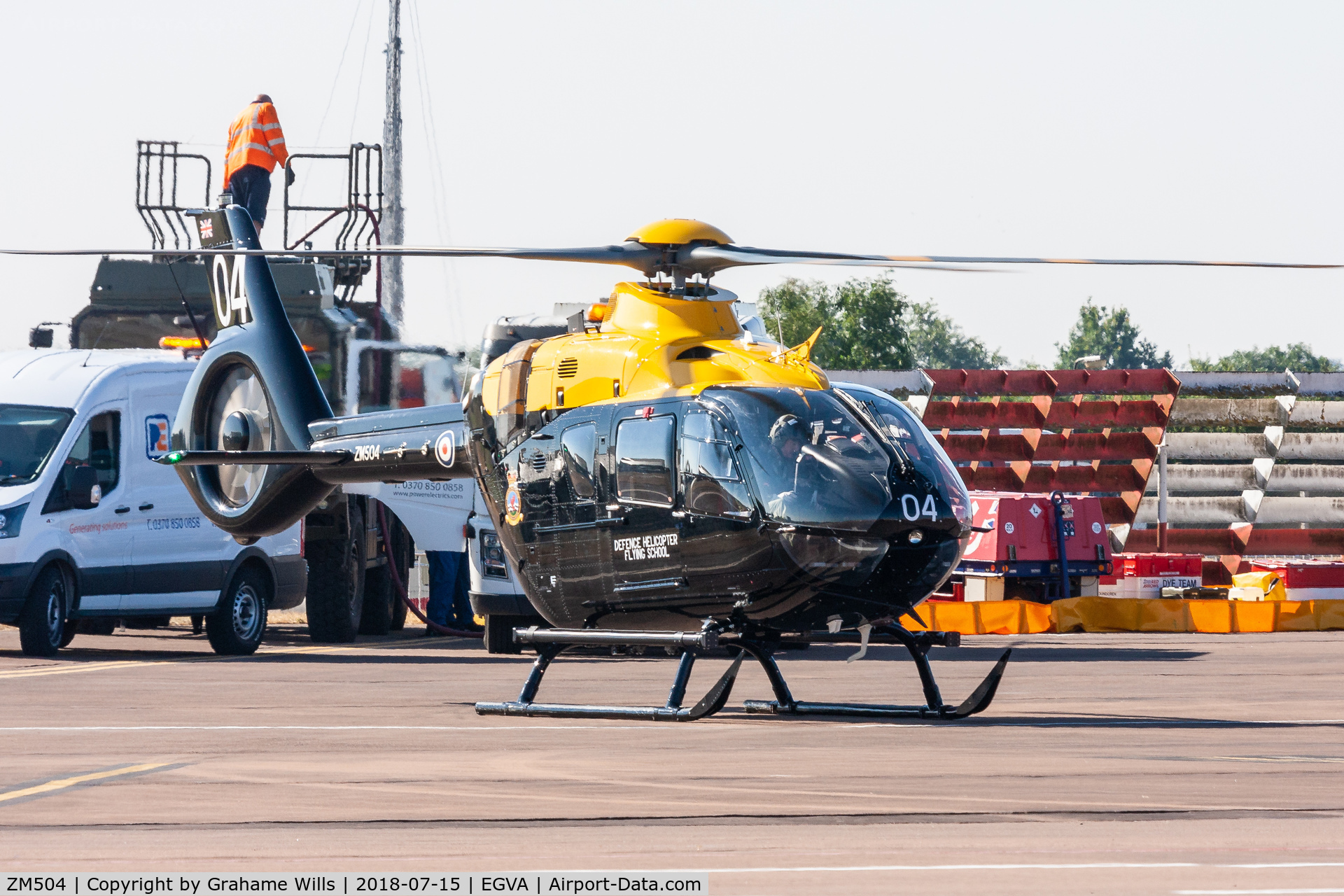 ZM504, 2016 Airbus Helicopters EC-135T-3 Juno HT1 C/N 2001, Airbus Helicopters Juno HT1 ZM504/04 DHFS, Fairford 15/7/18