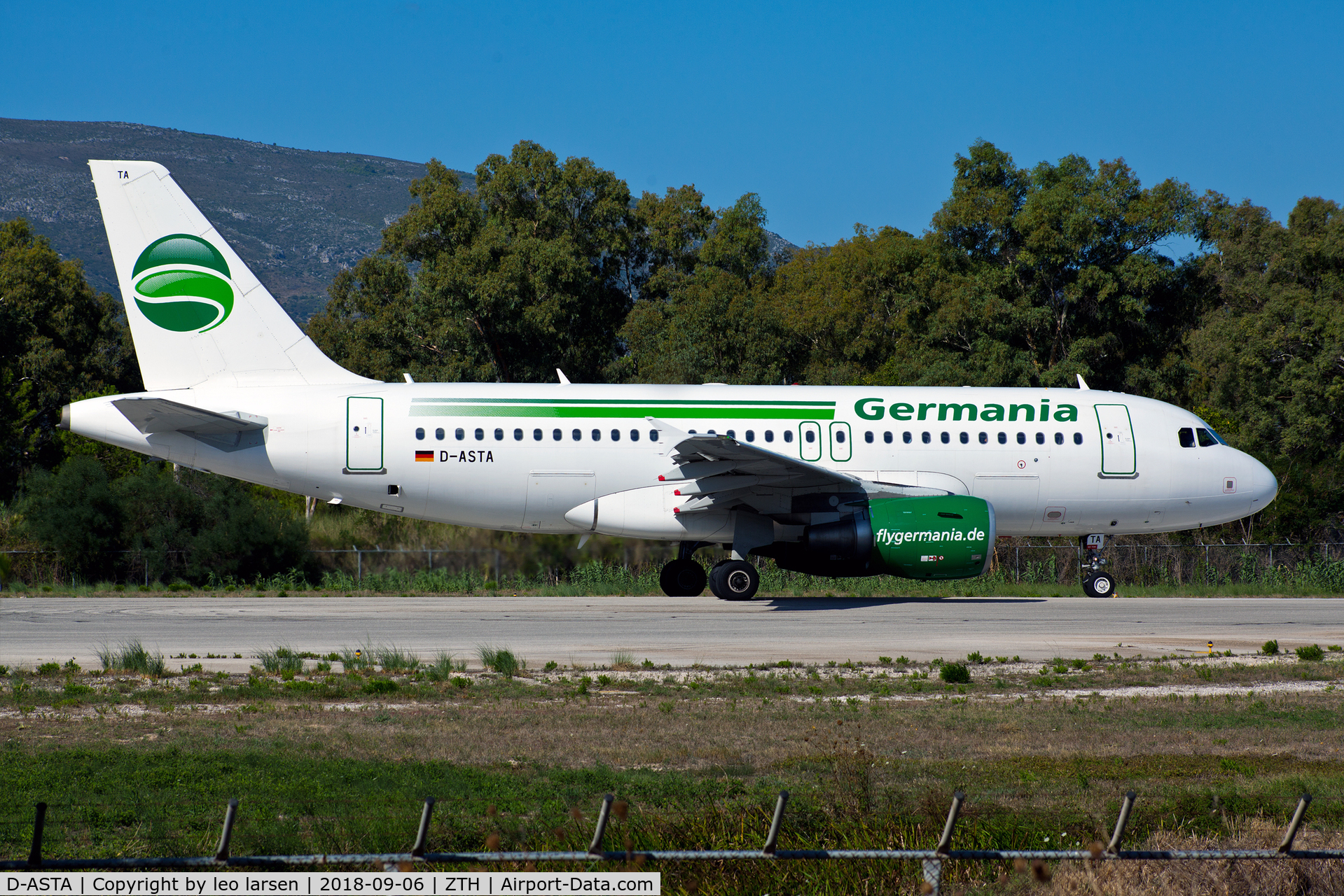 D-ASTA, 2011 Airbus A319-112 C/N 4663, Zakynthos 6.9.2018