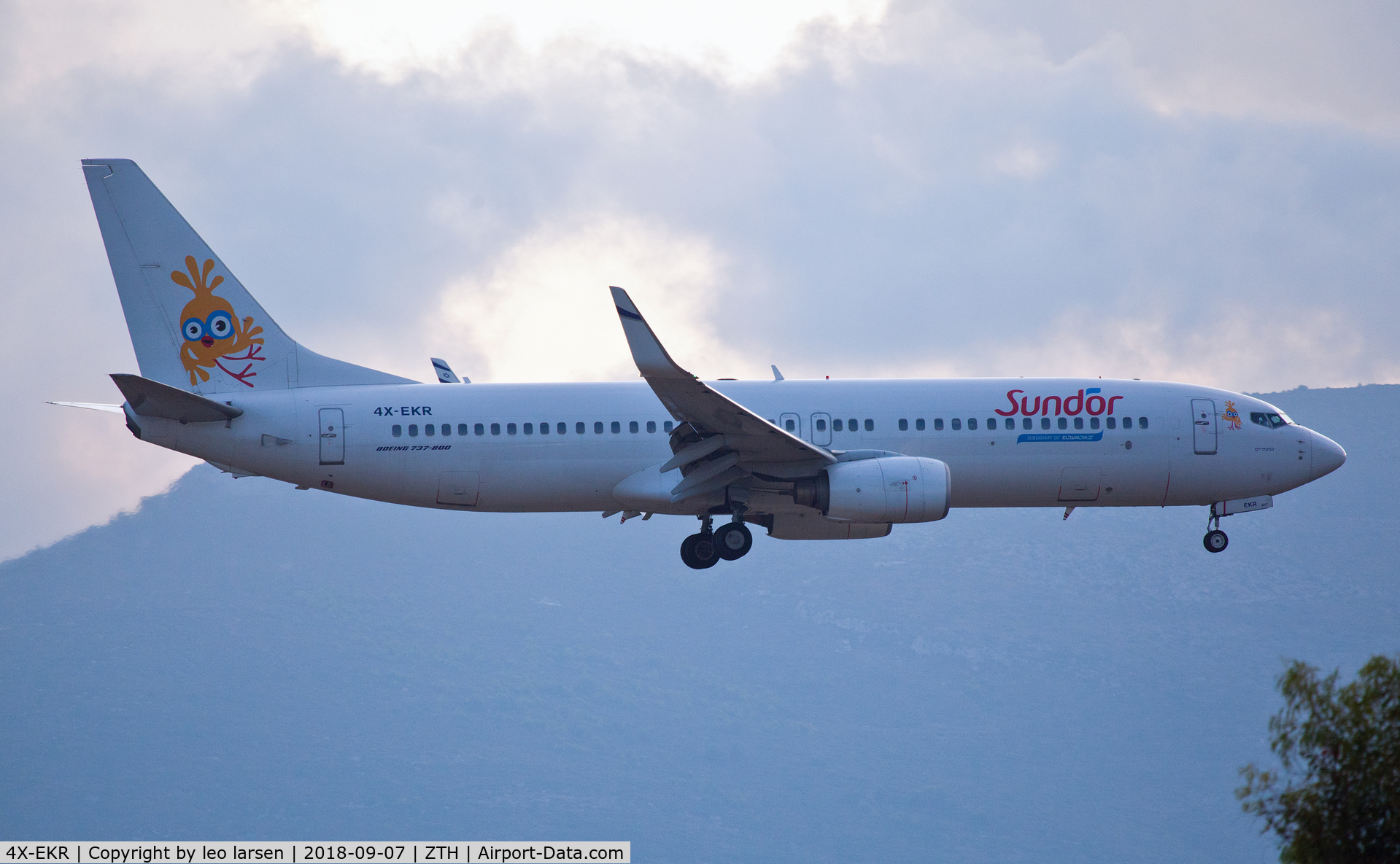 4X-EKR, 2000 Boeing 737-804 C/N 30466, Zakynthos 7.9.2018