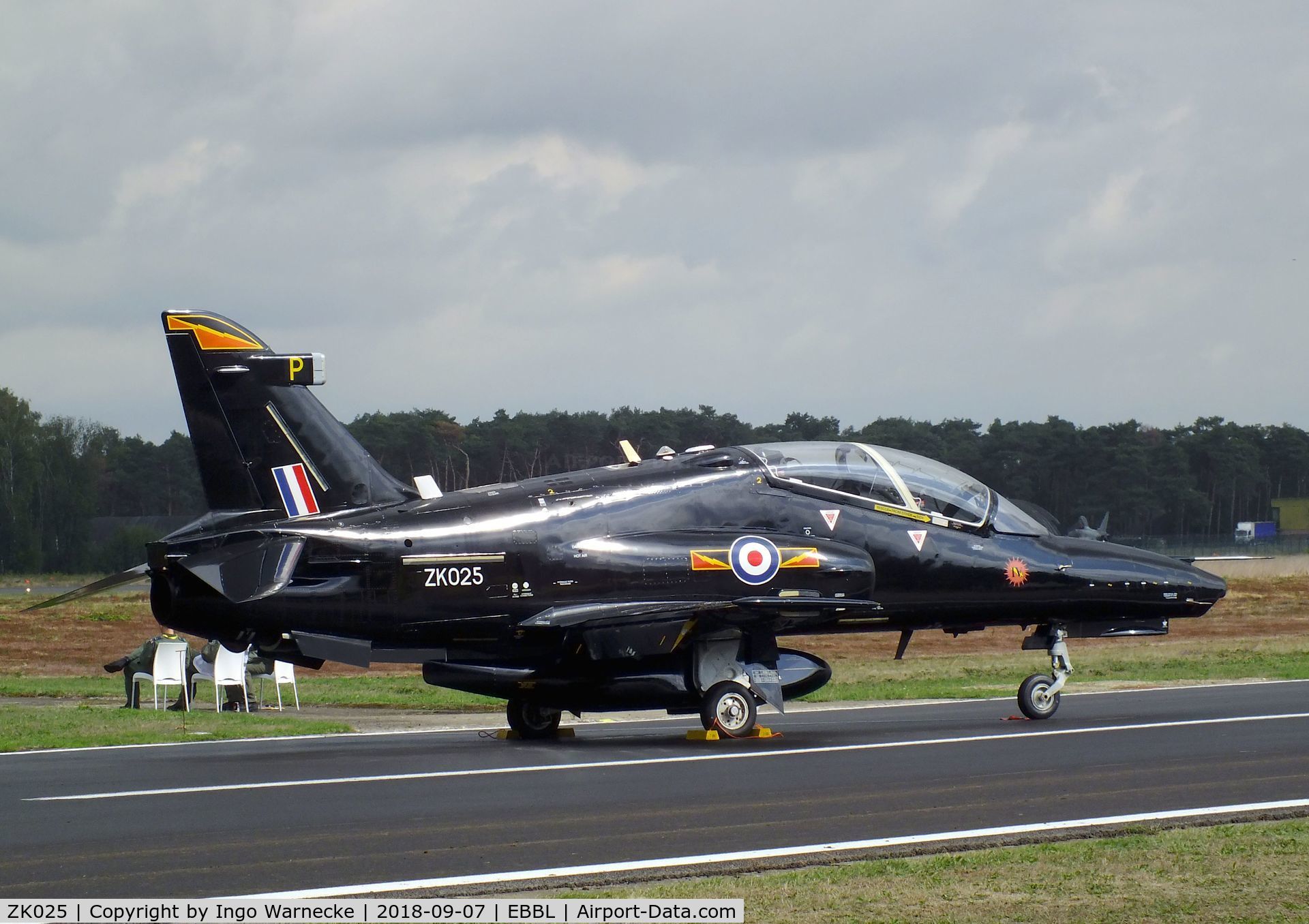 ZK025, 2009 British Aerospace Hawk T2 C/N RT016/1254, BAe Hawk T2 of the RAF at the 2018 BAFD spotters day, Kleine Brogel airbase