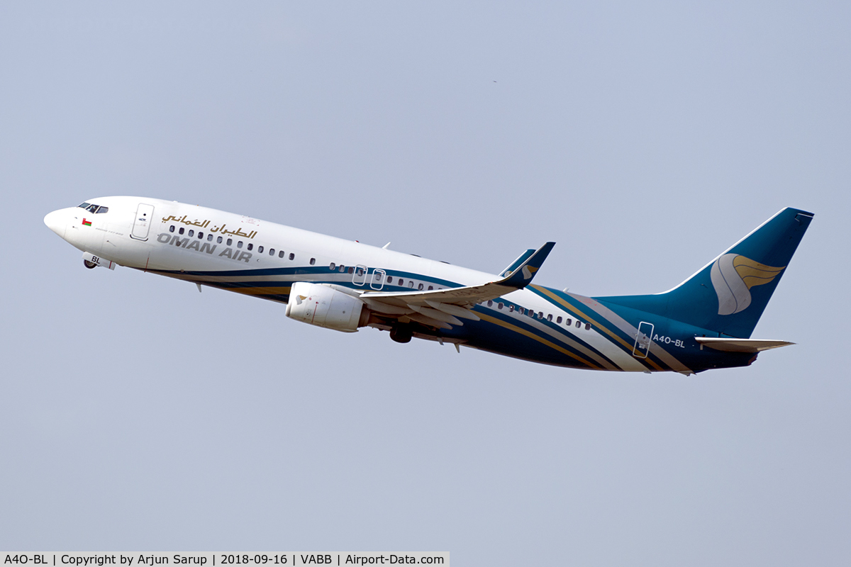 A4O-BL, 2014 Boeing 737-81M C/N 40067, Evening departure for WY204 bound for Muscat.
