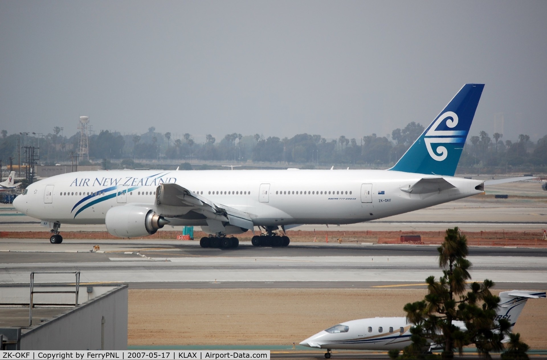 ZK-OKF, 2006 Boeing 777-219/ER C/N 34378, Arrival of ANZ B772