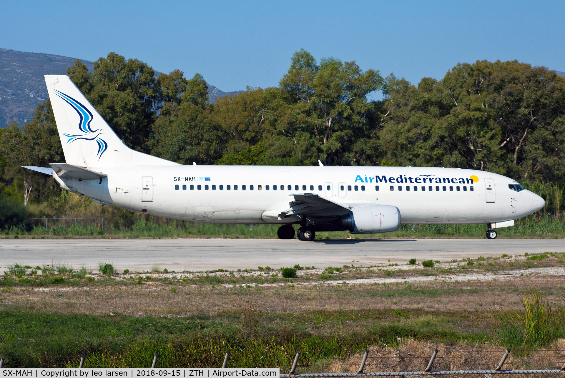 SX-MAH, 1990 Boeing 737-405 C/N 24643, Zakynthos 15.9.2018