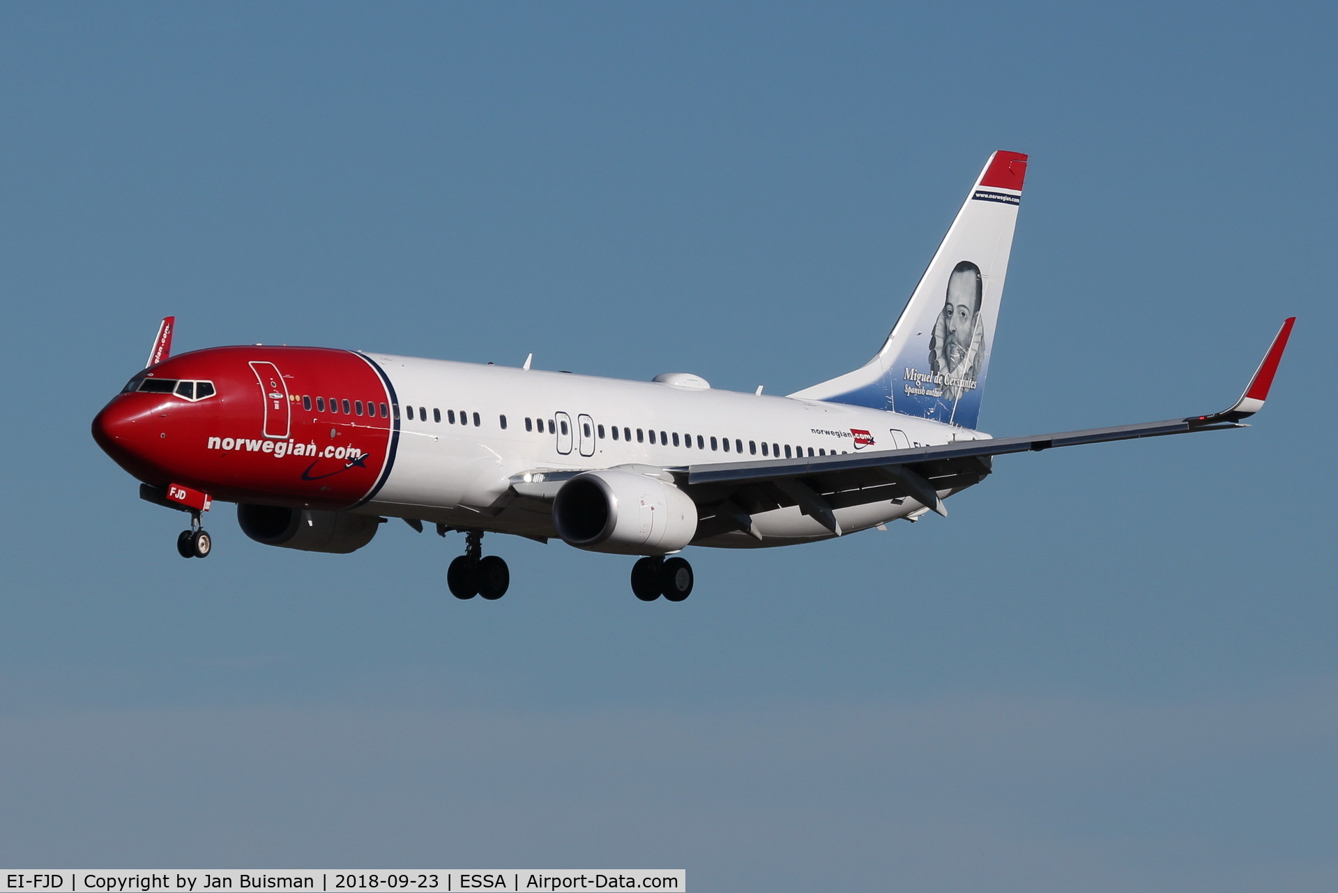 EI-FJD, 2015 Boeing 737-8JP C/N 41143, Norwegian