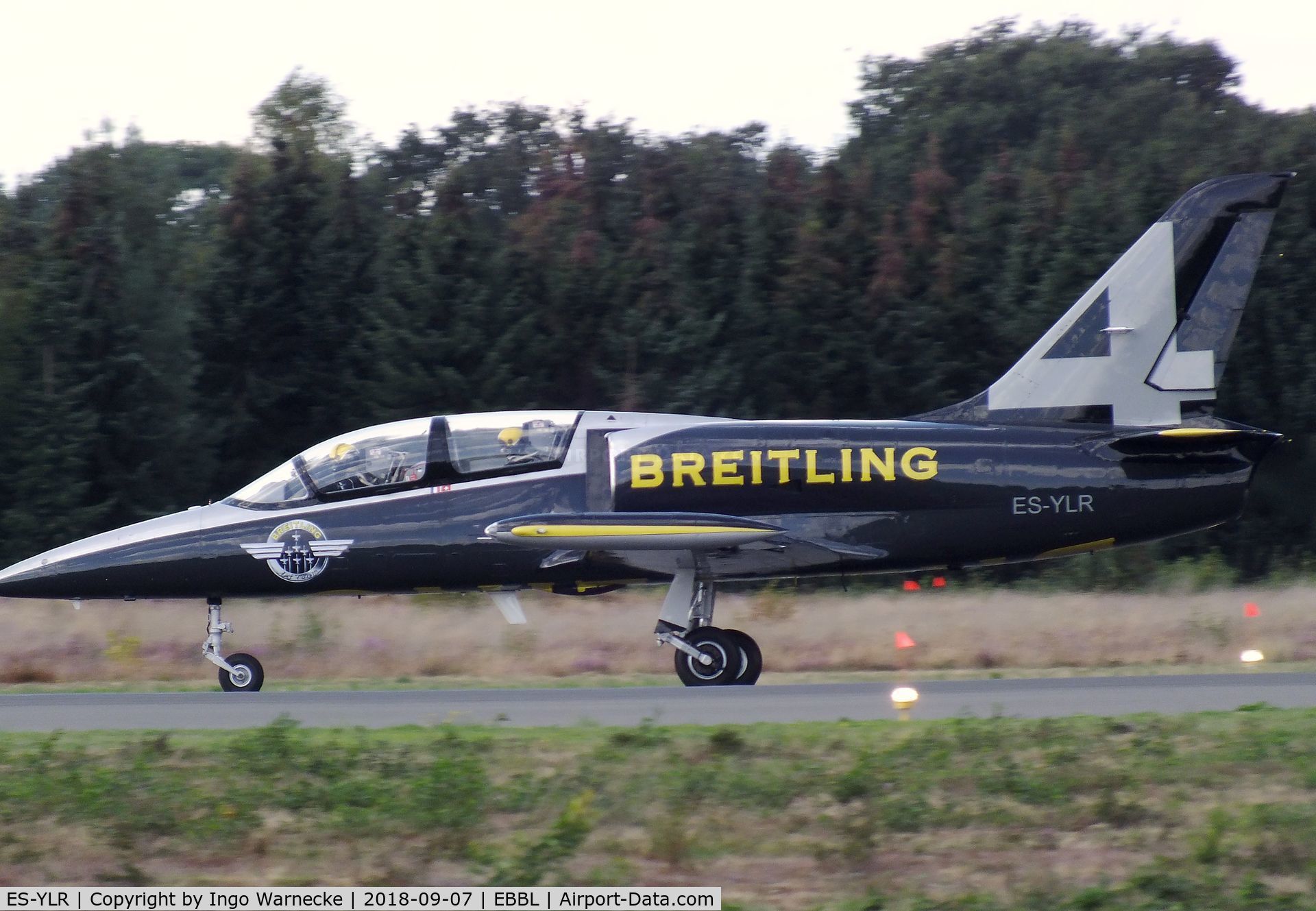 ES-YLR, Aero L-39 Albatros C/N 691880, Aero L-39 Albatros, No 4 of Breitling Jet Team at the 2018 BAFD spotters day, Kleine Brogel airbase