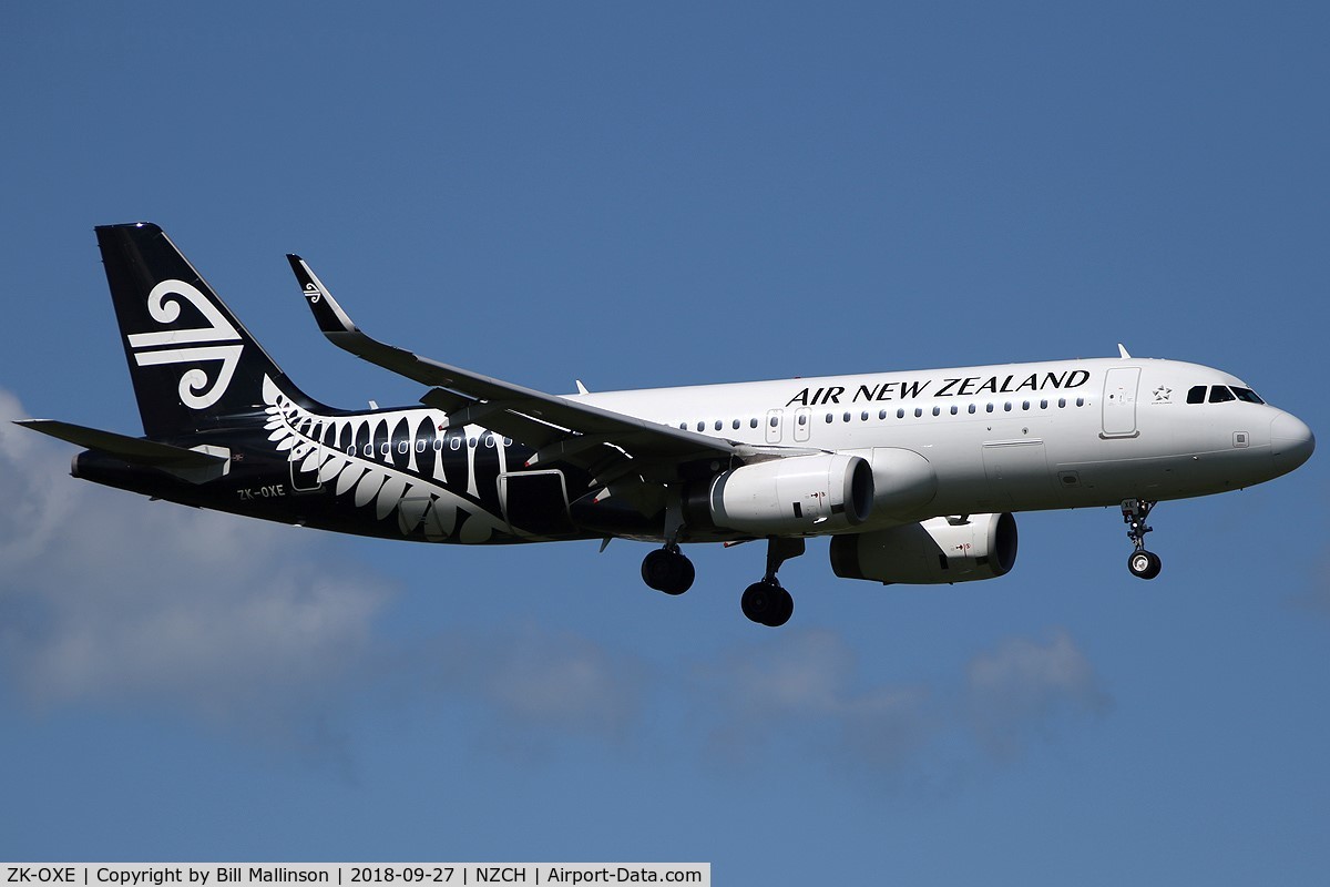ZK-OXE, 2014 Airbus A320-232 C/N 5993, NZ539 from AKL