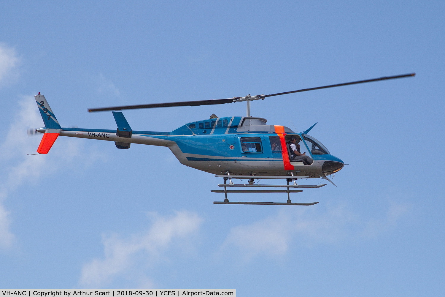 VH-ANC, 1991 Bell 206L-3 LongRanger III C/N 51482, Coffs Harbour Airport 2018