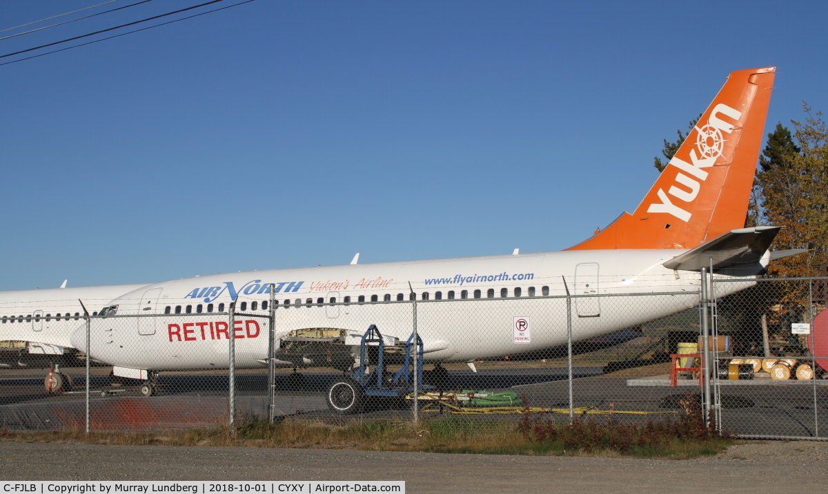 C-FJLB, 1980 Boeing 737-201 C/N 22273, The final days for C-FJLB, being used for spares.