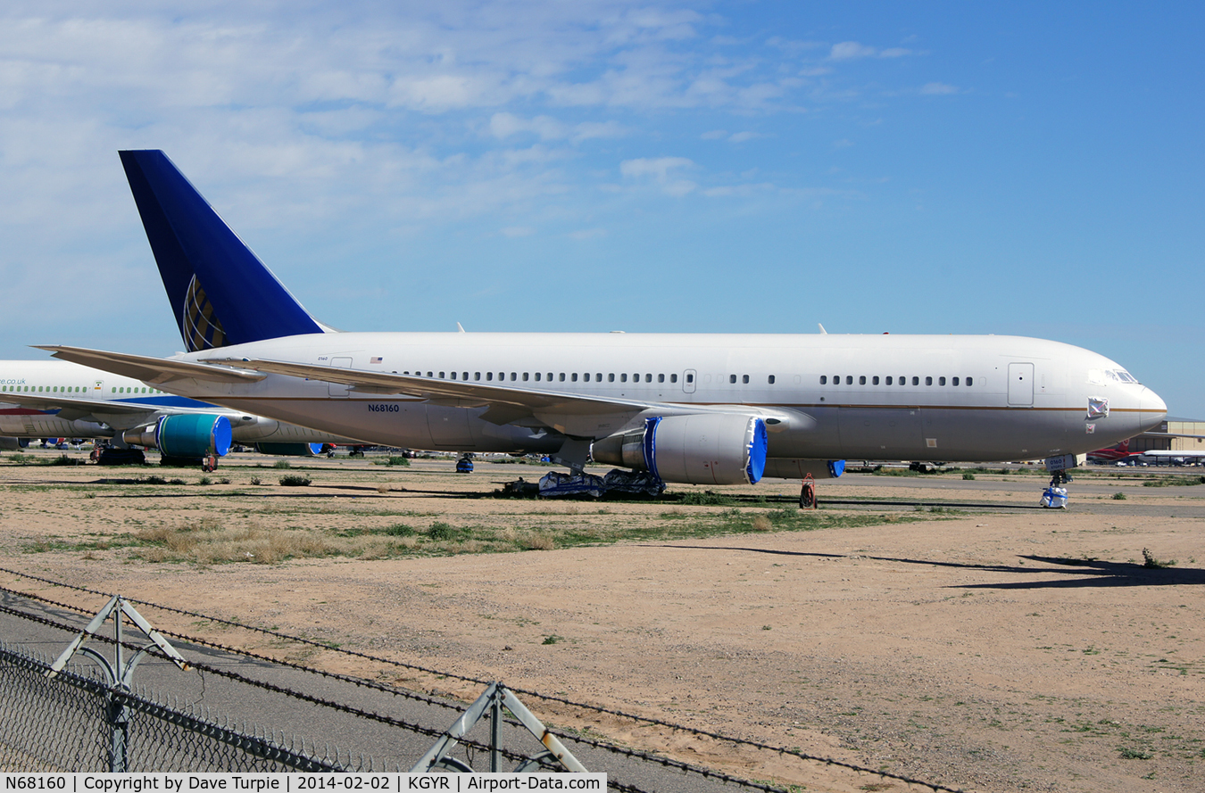 N68160, 2001 Boeing 767-224 C/N 30439, Previously with United Airlines.