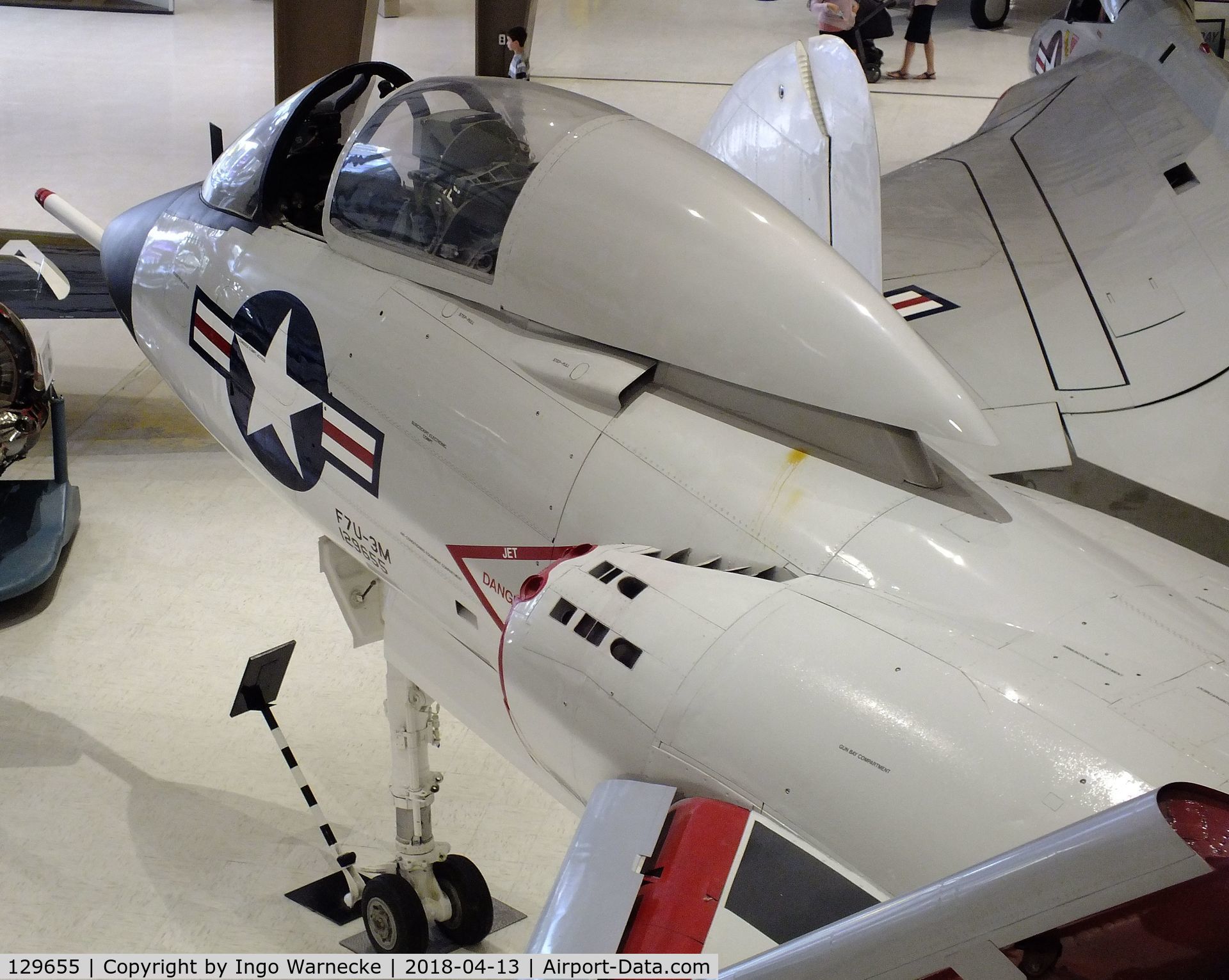 129655, 1954 Vought F7U-3M Cutlass C/N 139, Vought F7U-3M Cutlass at the NMNA, Pensacola FL