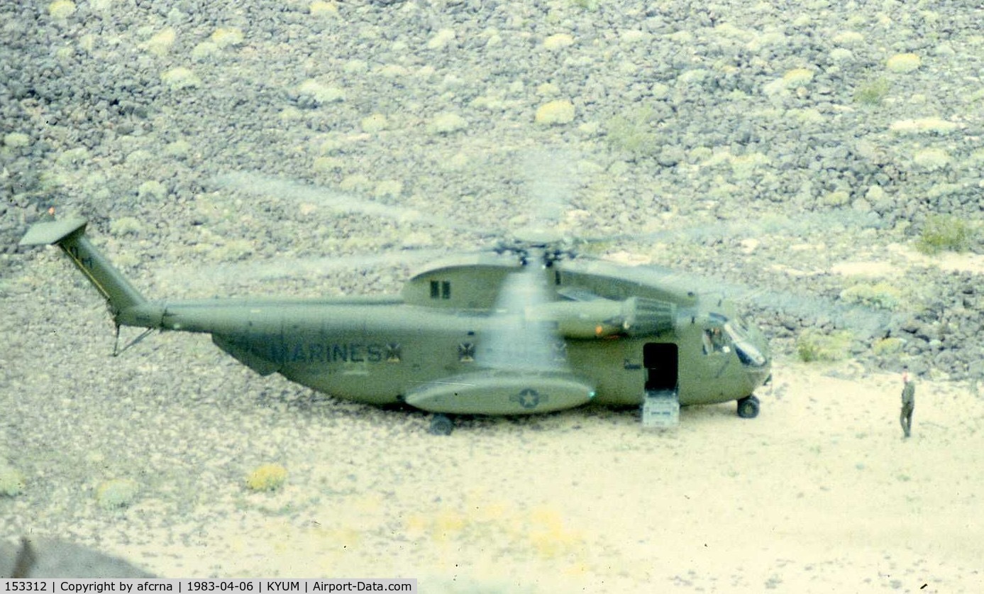 153312, Sikorsky CH-53A Sea Stallion C/N 65-083, IN THE CHOCOLATE MOUNTAINS