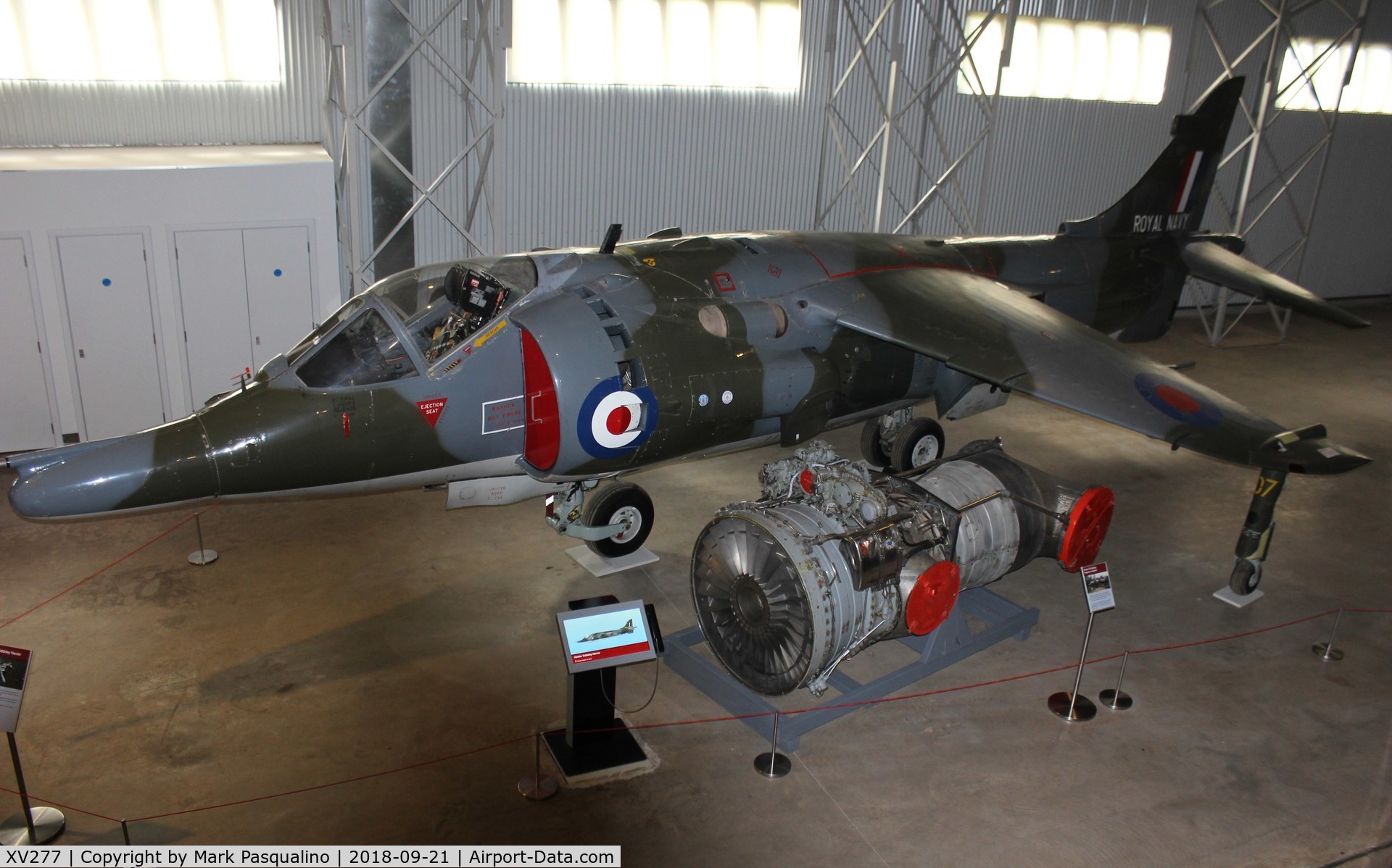 XV277, 1966 Hawker Siddeley Harrier GR.1 C/N 0000, Hawker Siddeley Harrier GR.1 at the National Museum of Flight