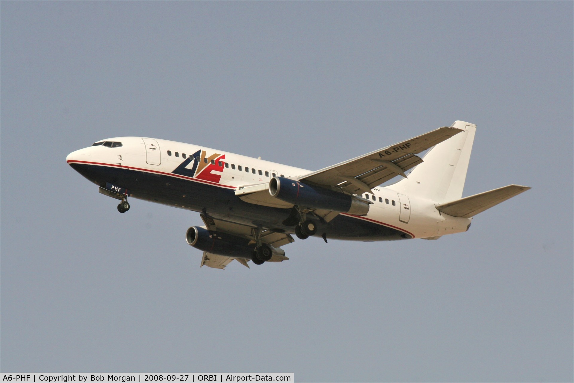 A6-PHF, 1978 Boeing 737-219 C/N 21645, AVE airlines A6-PHF landing at Baghdad International.