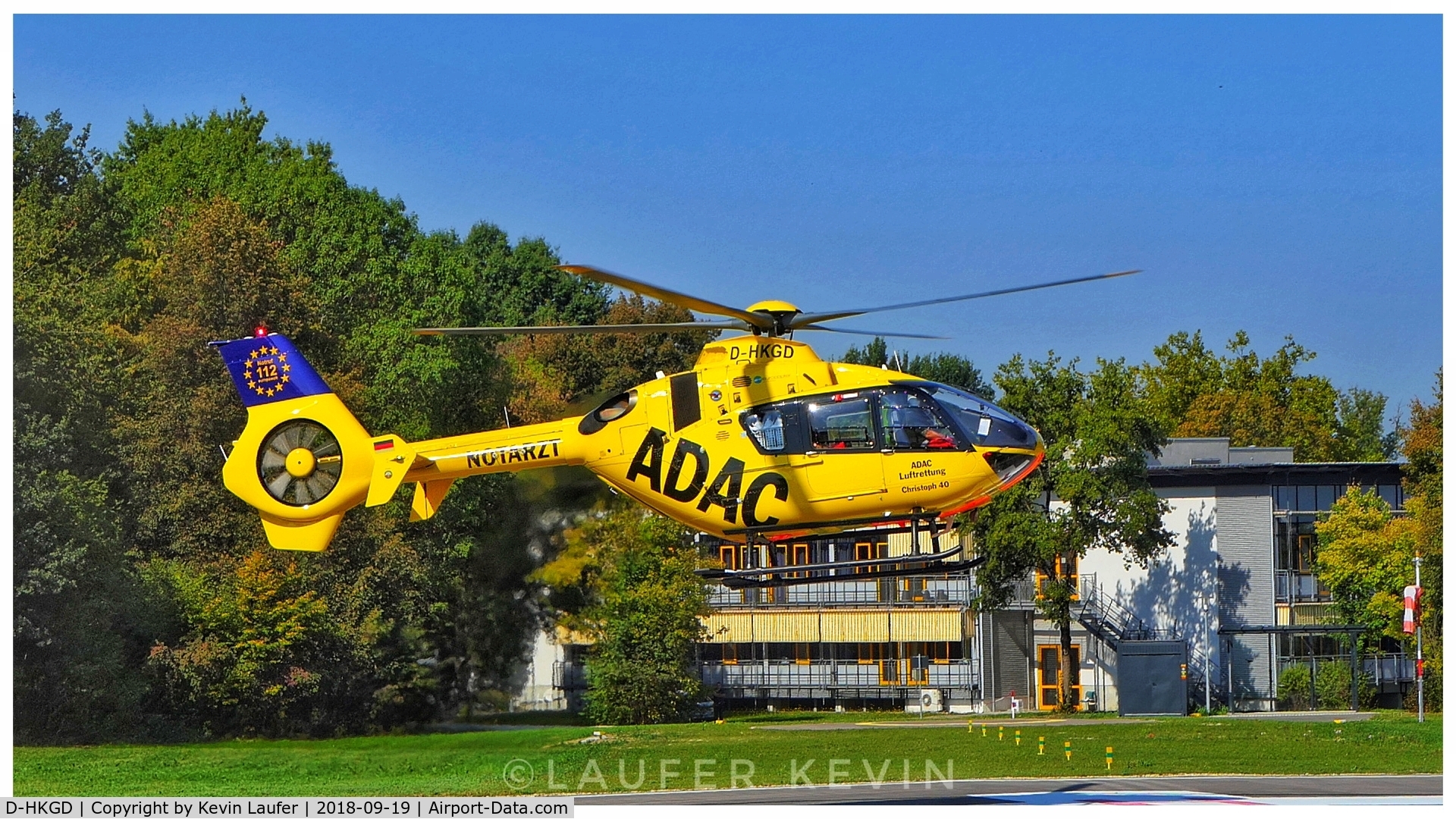D-HKGD, 2012 Eurocopter EC-135P-2+ C/N 1036, Christoph 40 at krankenhaus Günzburg