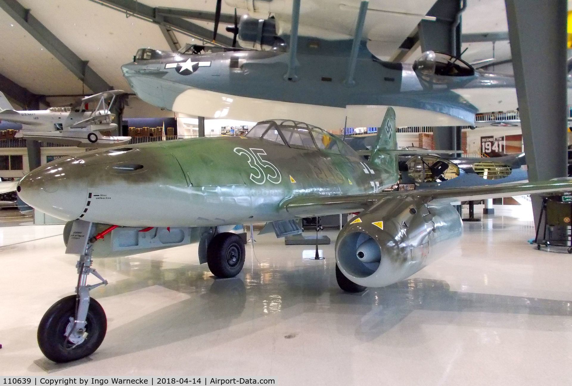 110639, 1942 Messerschmitt Me-262B-1a Schwalbe C/N 110639, Messerschmitt Me 262B-1a at the NMNA, Pensacola FL