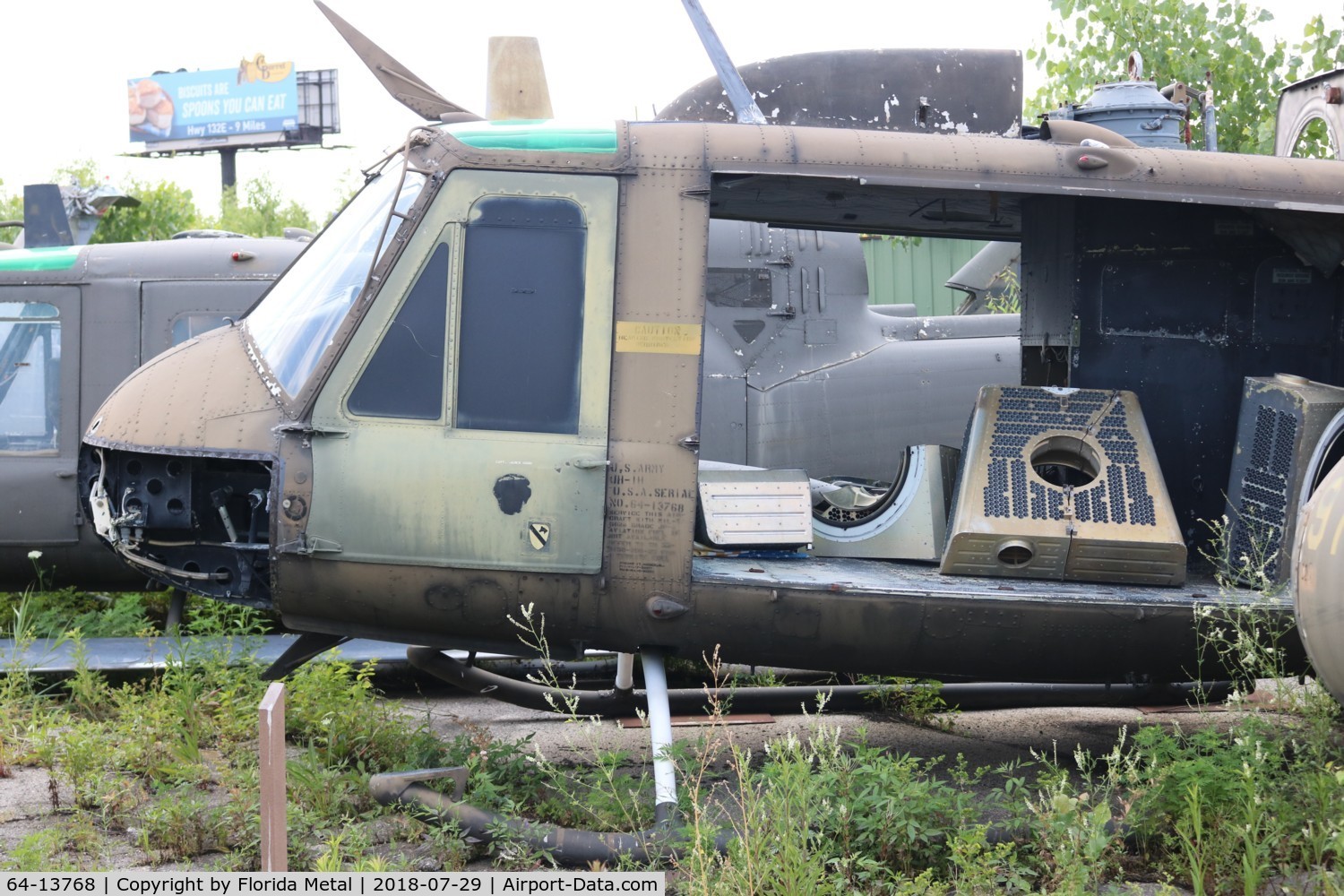 64-13768, 1964 Bell UH-1H Iroquois. C/N 4475, UH-1H at Russell Museum