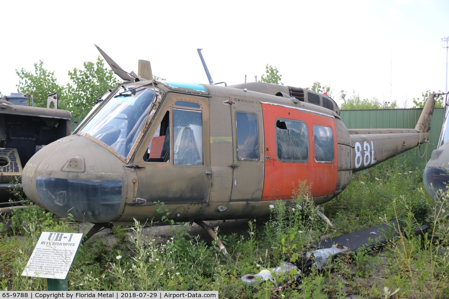 65-9788, 1965 Bell UH-1H Iroquois C/N 4832, UH-1H at Russell Museum