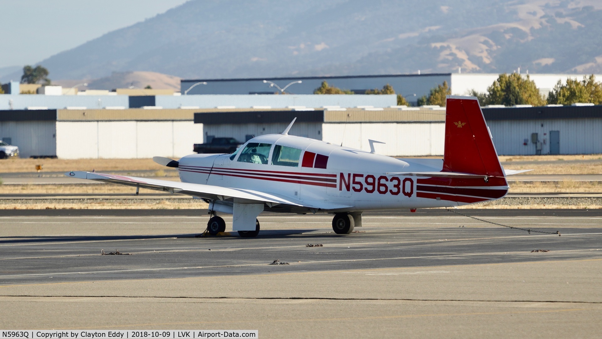 N5963Q, 1965 Mooney M20C Ranger C/N 3199, Livermore Airport California 2018.