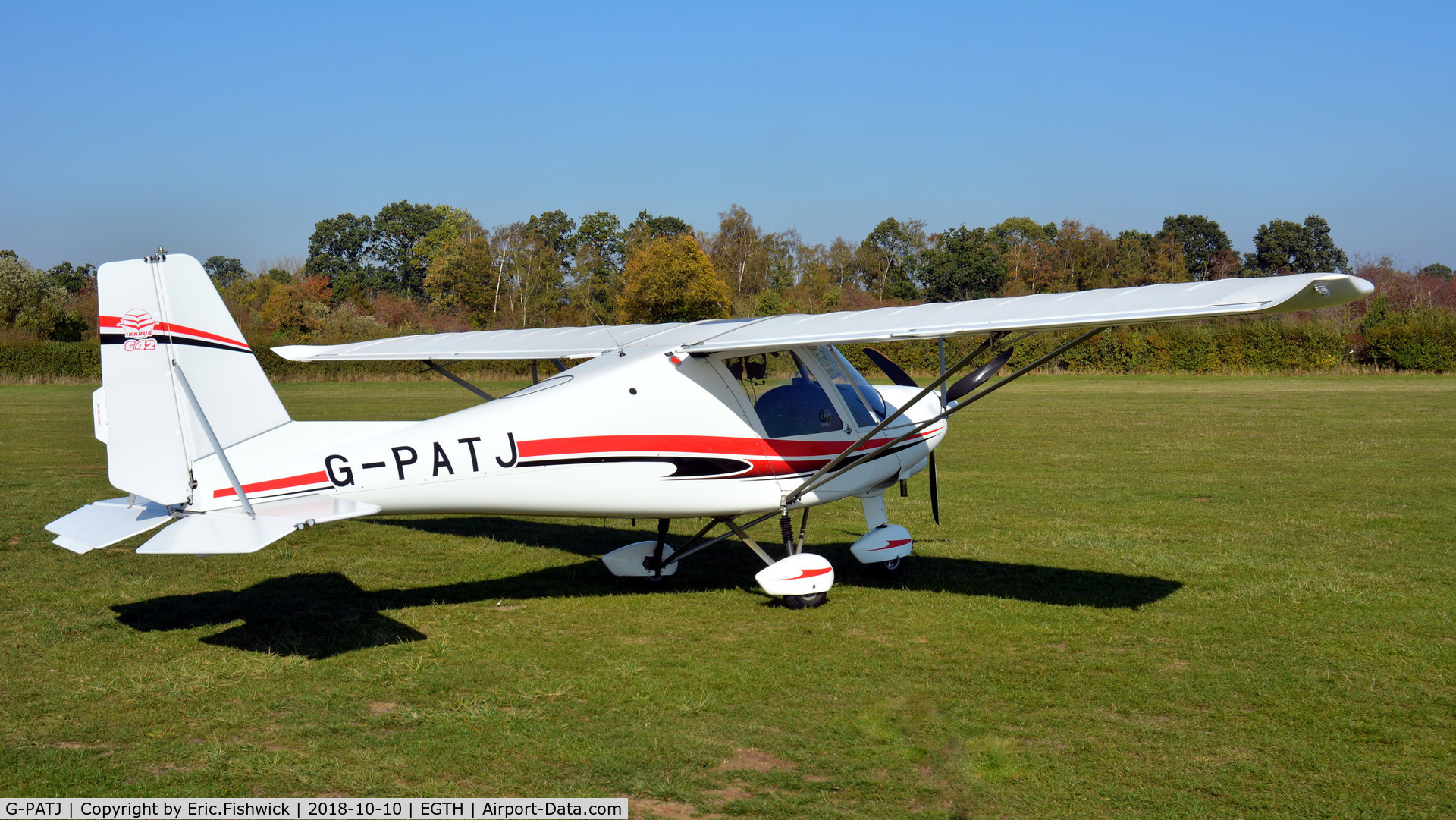 G-PATJ, 2015 Comco Ikarus C42 FB80 Bravo C/N 1509-7421, 2. G-PATJ at The Shuttleworth Collection, Oct. 2018.
