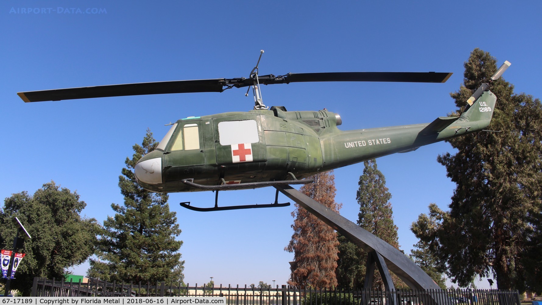 67-17189, 1967 Bell UH-1H C/N 9387, UH-1H Porterville CA