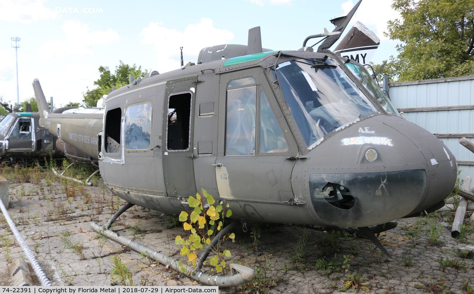 74-22391, 1974 Bell UH-1V Iroquois C/N 13715, UH-1V at Russell