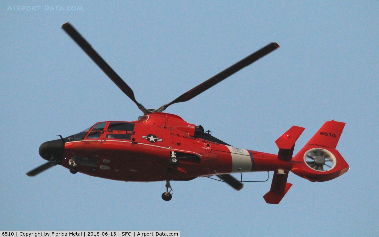 6510, Aerospatiale MH-65C Dolphin C/N 6105, US Coast Guard