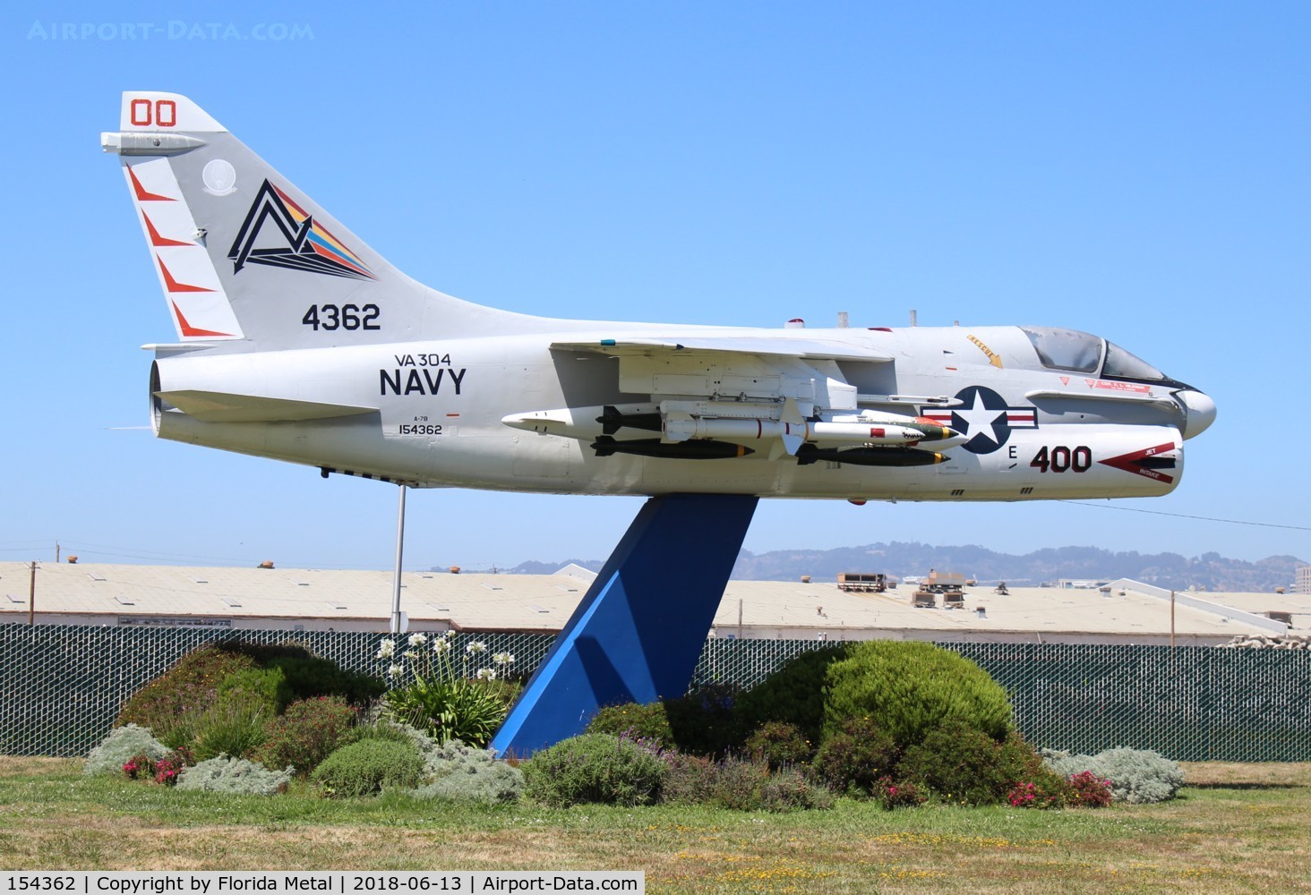 154362, LTV A-7B Corsair II C/N B-002, A-7B near Alameda California