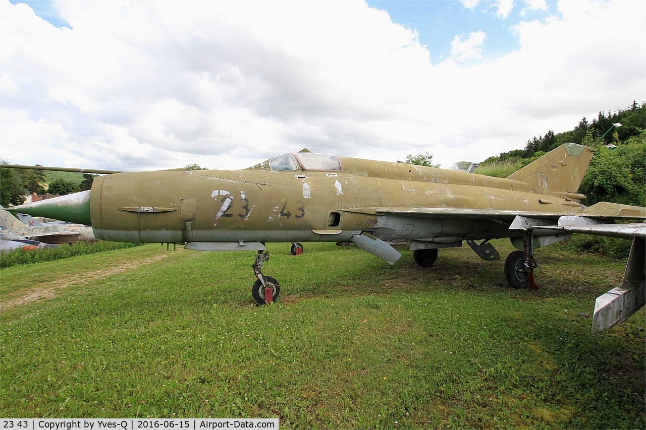 23 43, Mikoyan-Gurevich MiG-21MF C/N 96001091, Mikoyan-Gurevich MiG-21MF, Savigny-Les Beaune Museum
