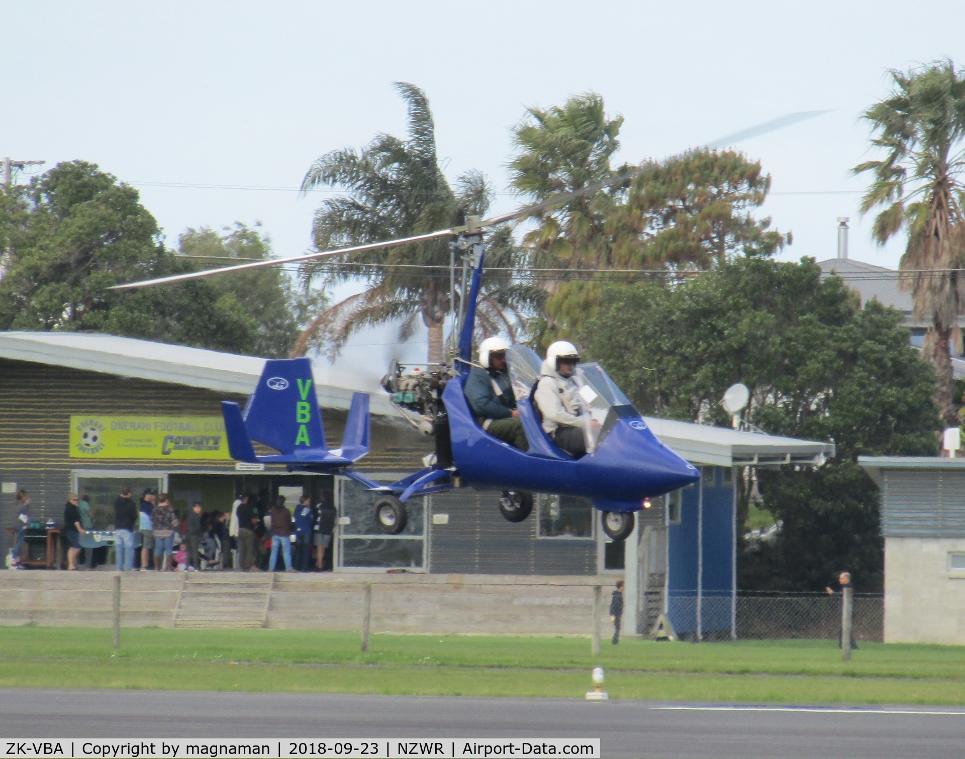 ZK-VBA, ELA Aviacion Gyrocopter C/N ELA07R, in circuit