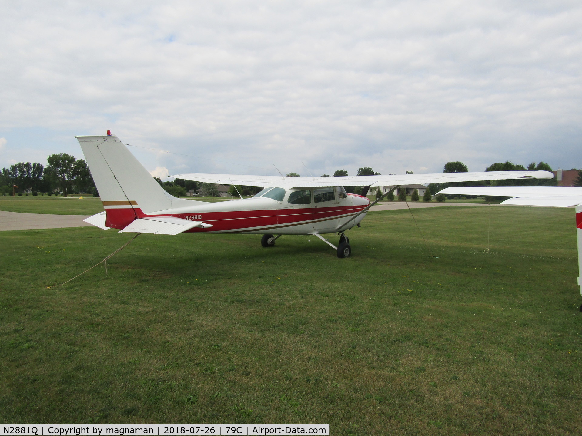 N2881Q, 1971 Cessna 172L C/N 17259881, at brennand