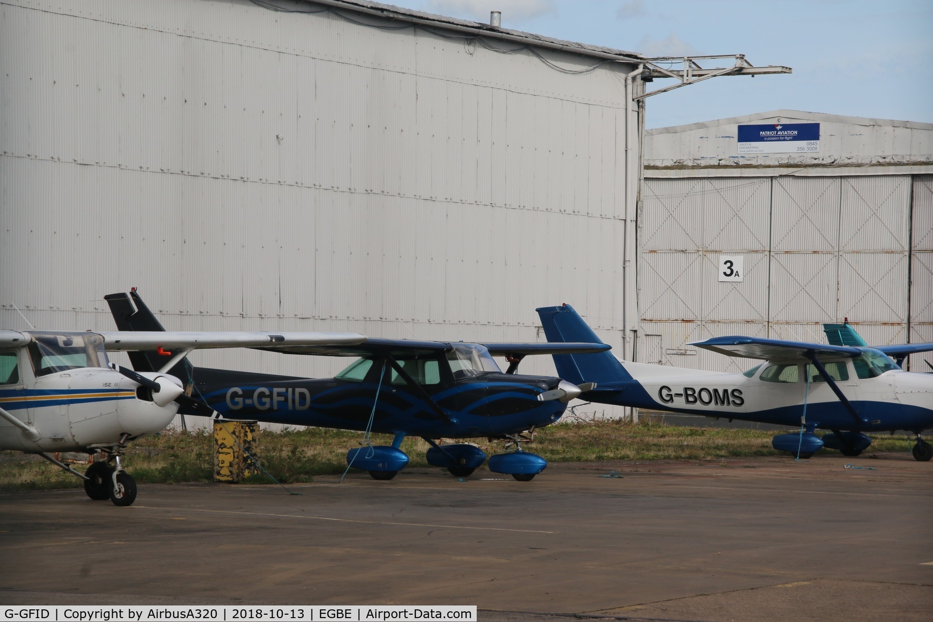 G-GFID, 1979 Cessna 152 C/N 152-82649, Seen parked at Coventry