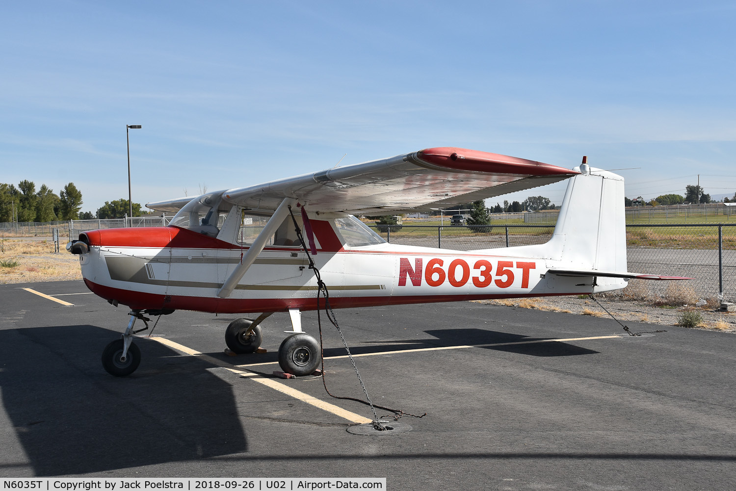 N6035T, 1964 Cessna 150D C/N 15060735, N6035T at Mc Carley Fld Airport, Blackfoot ID