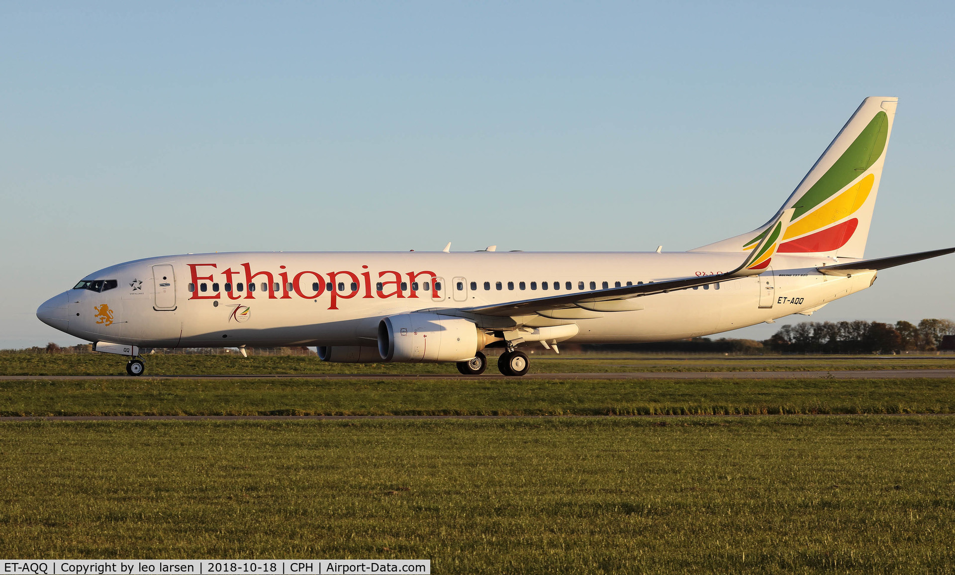 ET-AQQ, 2015 Boeing 737-860 C/N 40970, Copenhagen 18.10.2018