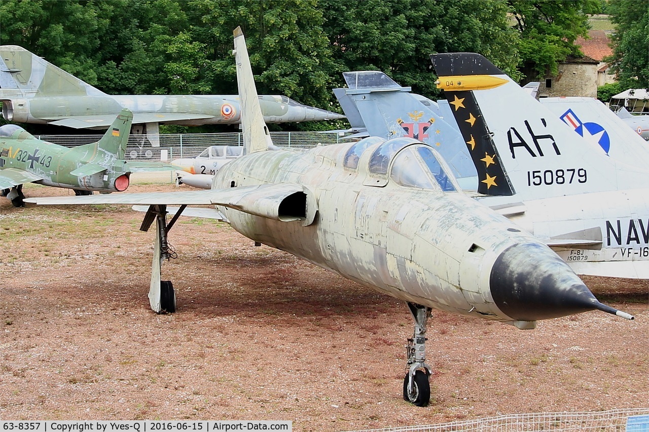 63-8357, Republic F-105F Thunderchief C/N F134, Republic F-105F Thunderchief, Savigny-Les Beaune Museum