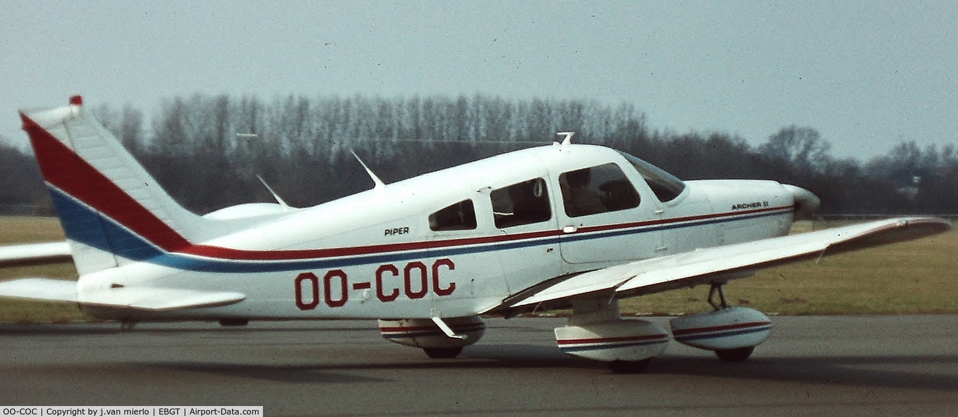 OO-COC, 1978 Piper PA-28-181 Archer II C/N 28-7890496, Ghent, Belgium end '70s