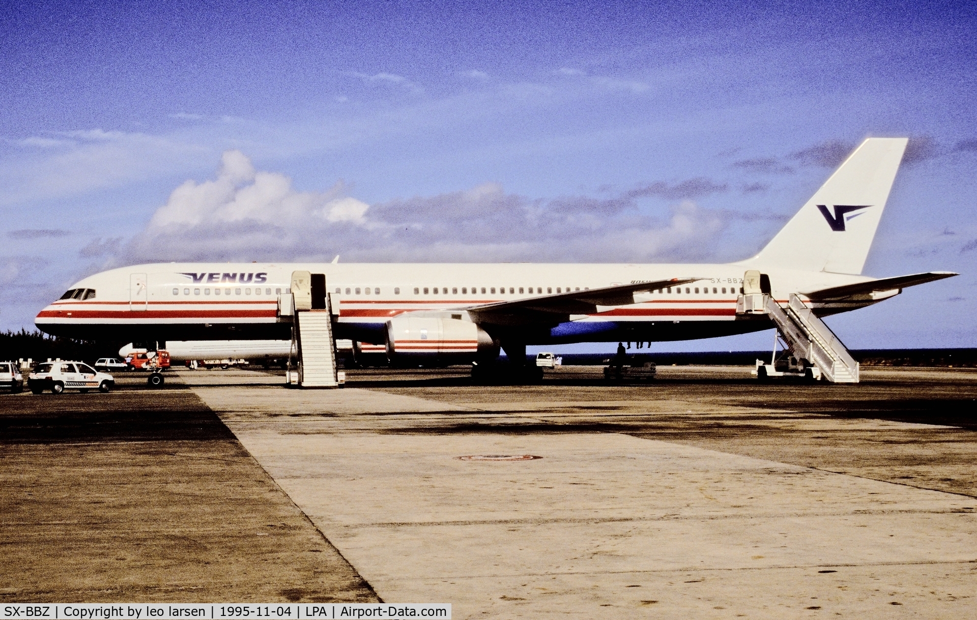 SX-BBZ, 1990 Boeing 757-236 C/N 24792, Las Palmas 4.11.1995
