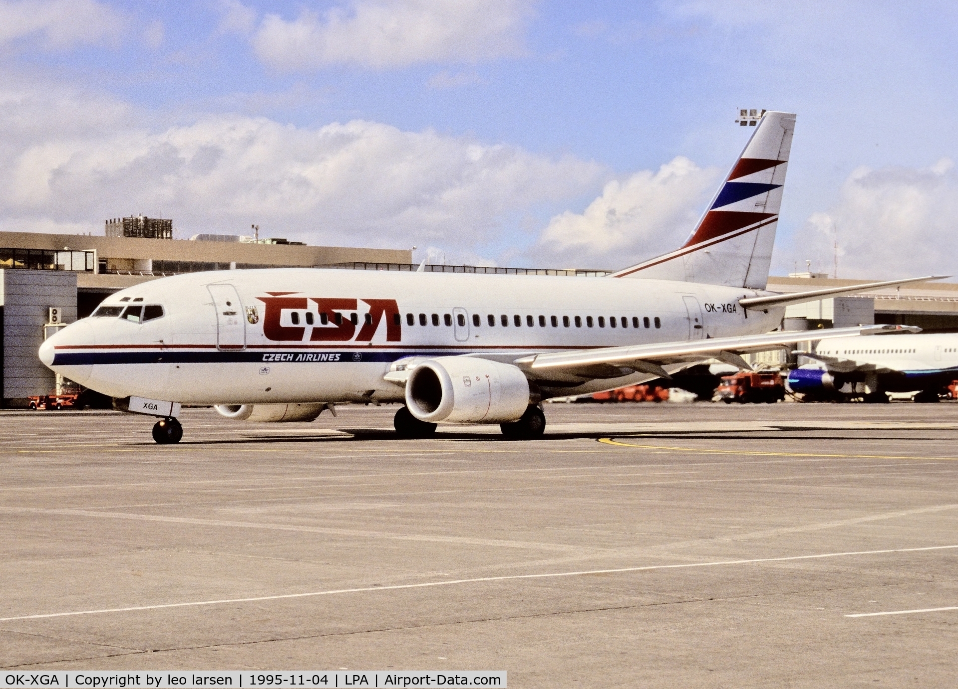 OK-XGA, 1992 Boeing 737-55S C/N 26539, Las Palmas 4.11.1995