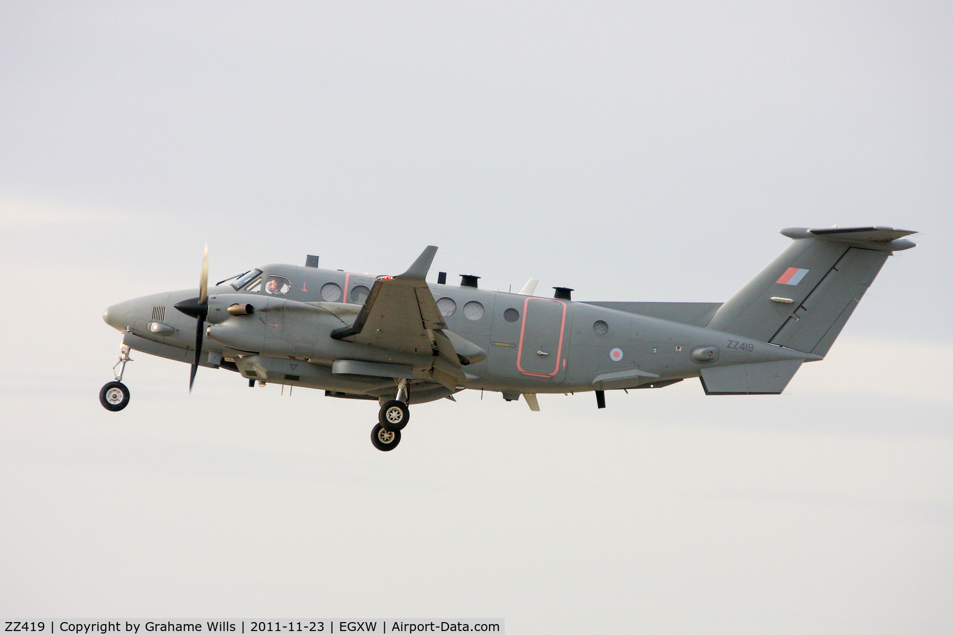 ZZ419, 2007 Hawker Beechcraft Shadow R1 (350CER) C/N FM-18, Beech Shadow R1 ZZ419 14 Sqd RAF, Waddington 23/11/11