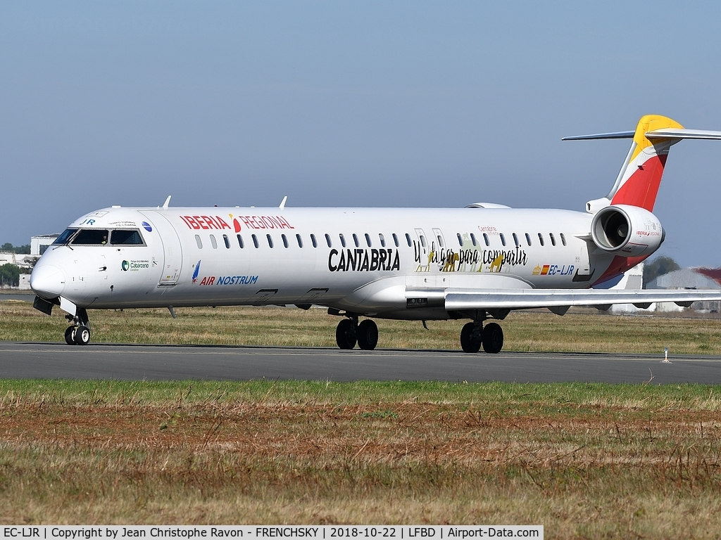 EC-LJR, 2010 Bombardier CRJ-1000ER NG (CL-600-2E25) C/N 19002, Iberia Regional IB8551 departure to Madrid
