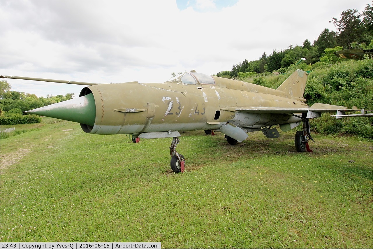 23 43, Mikoyan-Gurevich MiG-21MF C/N 96001091, Mikoyan-Gurevich MiG-21MF, Savigny-Les Beaune Museum