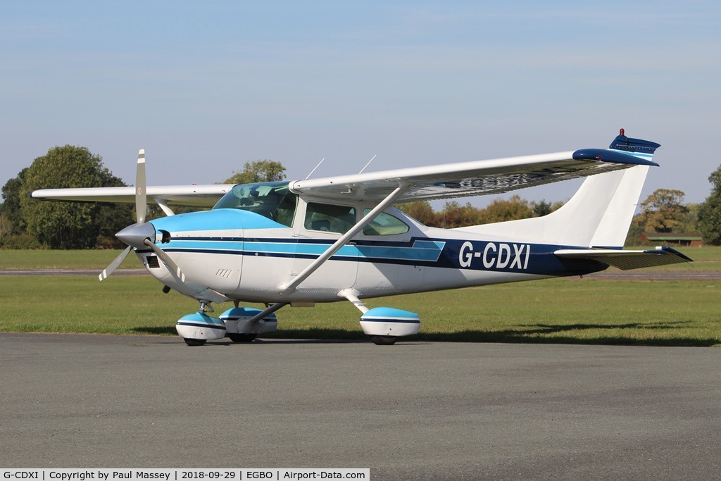 G-CDXI, 1975 Cessna 182P Skylane C/N 182-63554, Visiting Aircraft. Ex:-SE-GXY